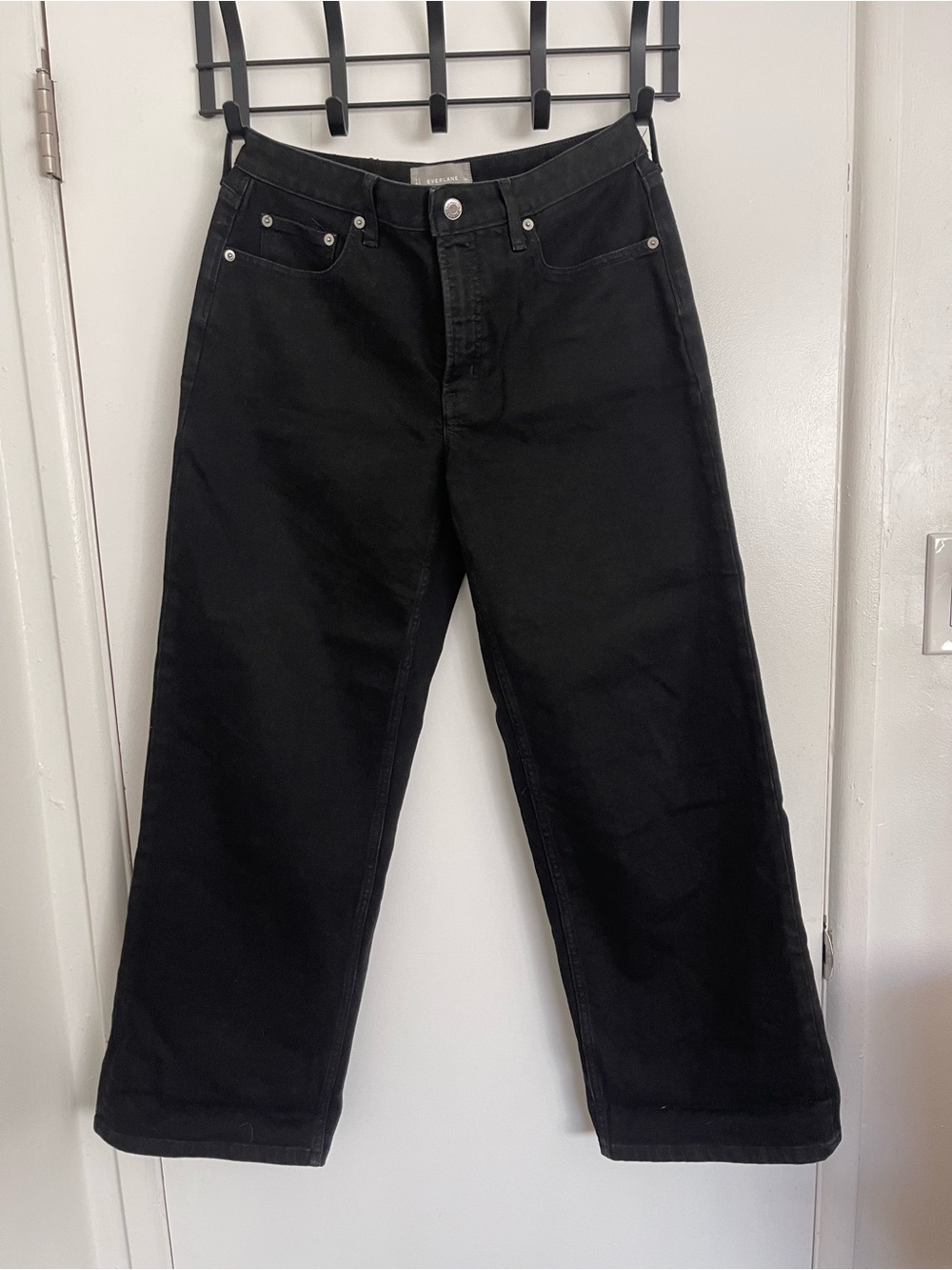 Everlane Black Straight-Leg Jeans
